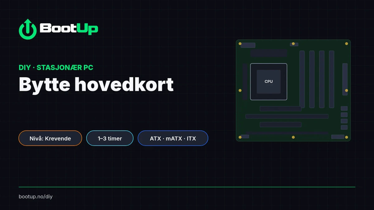 BootUp DIY: Bytte hovedkort i stasjonær PC