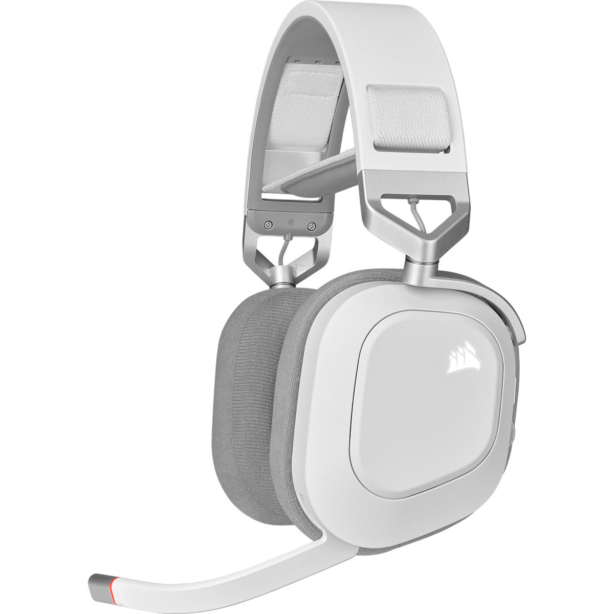 Corsair HS80 RGB Wireless trådløst gamingheadset – hvit