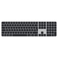 Apple Magic Keyboard med Touch ID og talltastatur – sort, norsk