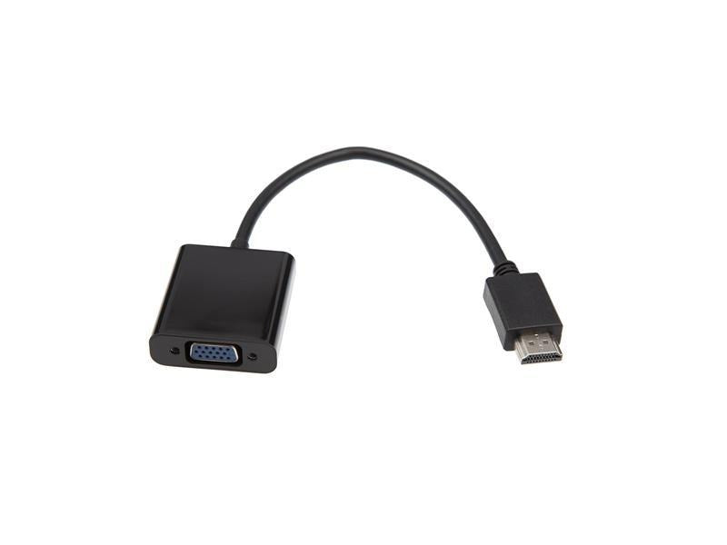 HDMI til VGA adapter 10cm (sort) – produktbilde