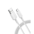 Anker 322 PowerLine USB-A til USB-C hurtiglading 1,8 m kabel (hvit)