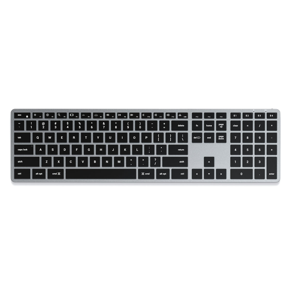 Satechi Slim X3 Bluetooth-tastatur med bakgrunnslys – nordisk