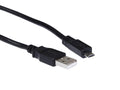 USB-A til USB Micro-B kabel 0,3 m (sort) – produktbilde