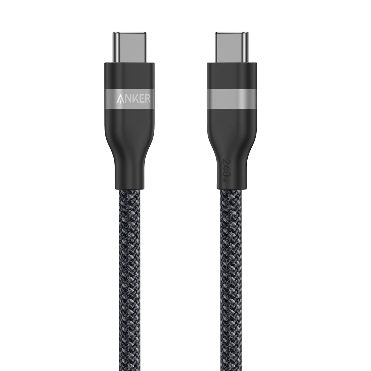 Anker 240W USB-C flettet kabel 0,9 m (sort) – produktbilde