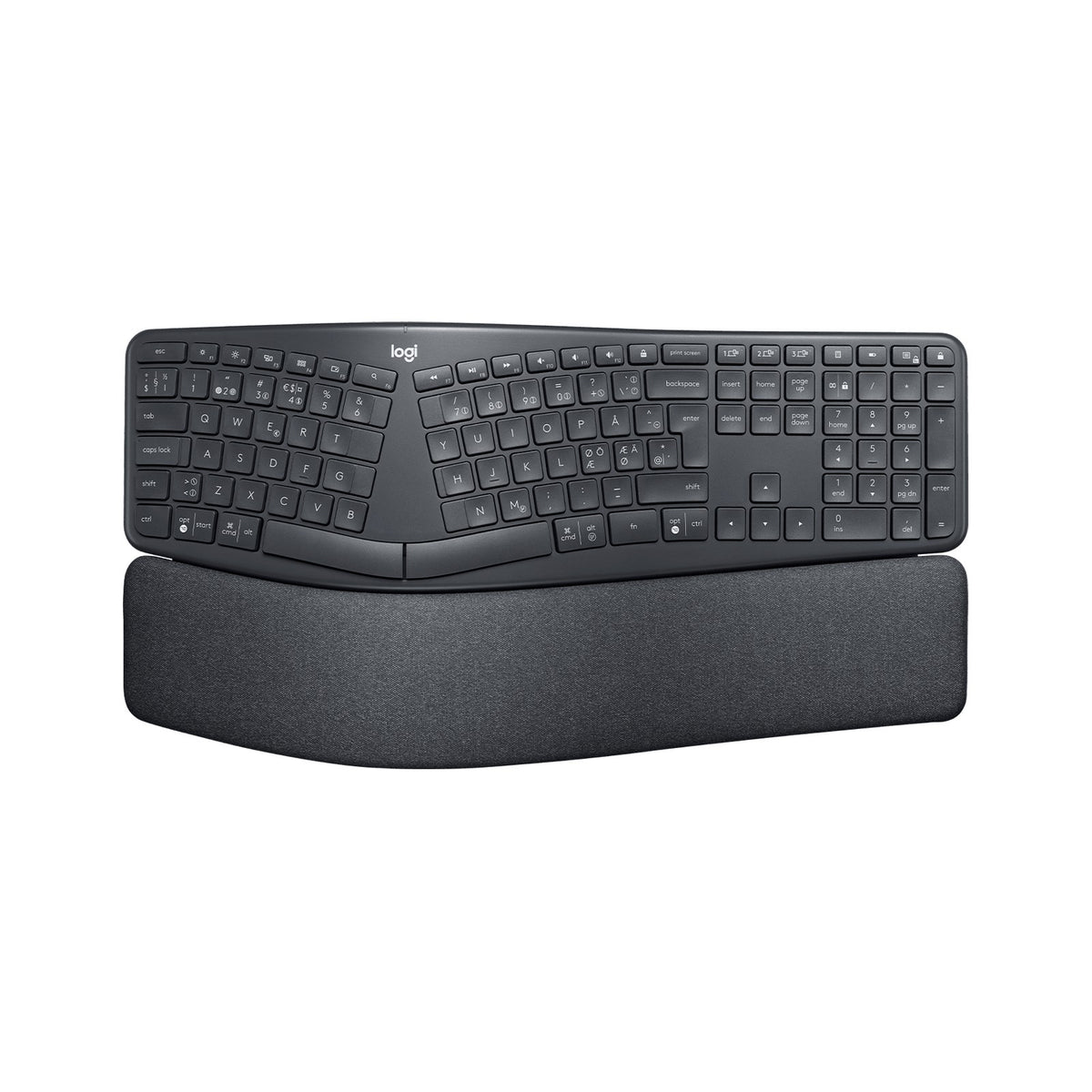 Logitech ERGO K860 trådløst ergonomisk tastatur – nordisk