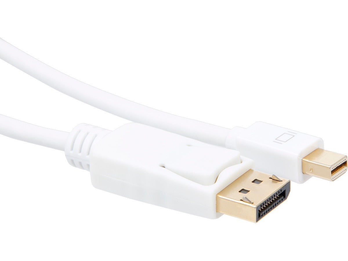 Iiglo Mini DisplayPort til DisplayPort-kabel 1 m, hvit