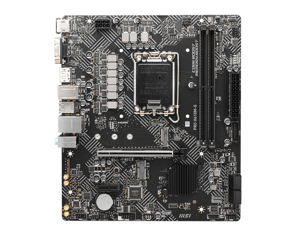 MSI PRO H610M-G hovedkort (LGA1700, DDR5) – produktbilde