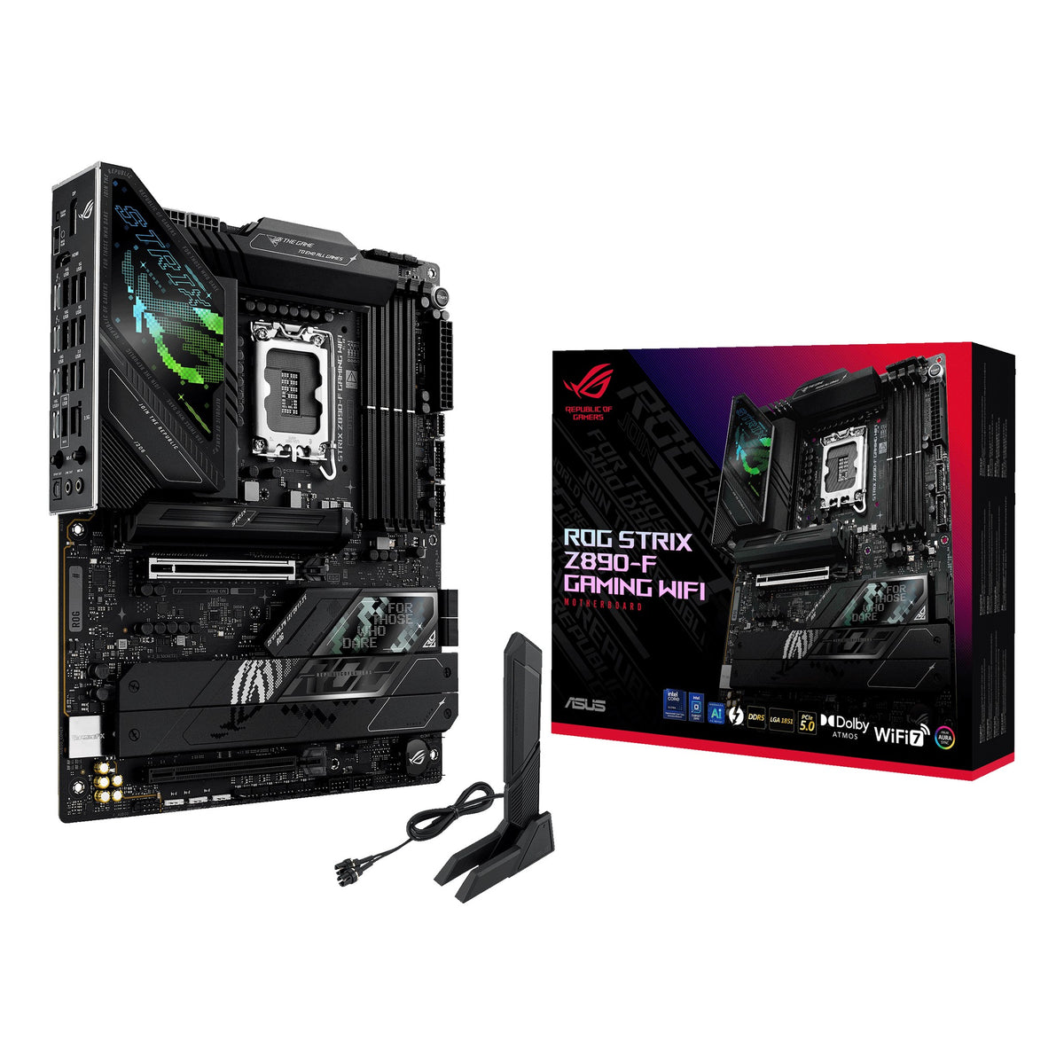 ASUS ROG Strix Z890-F Gaming WIFI hovedkort (LGA1851, DDR5)