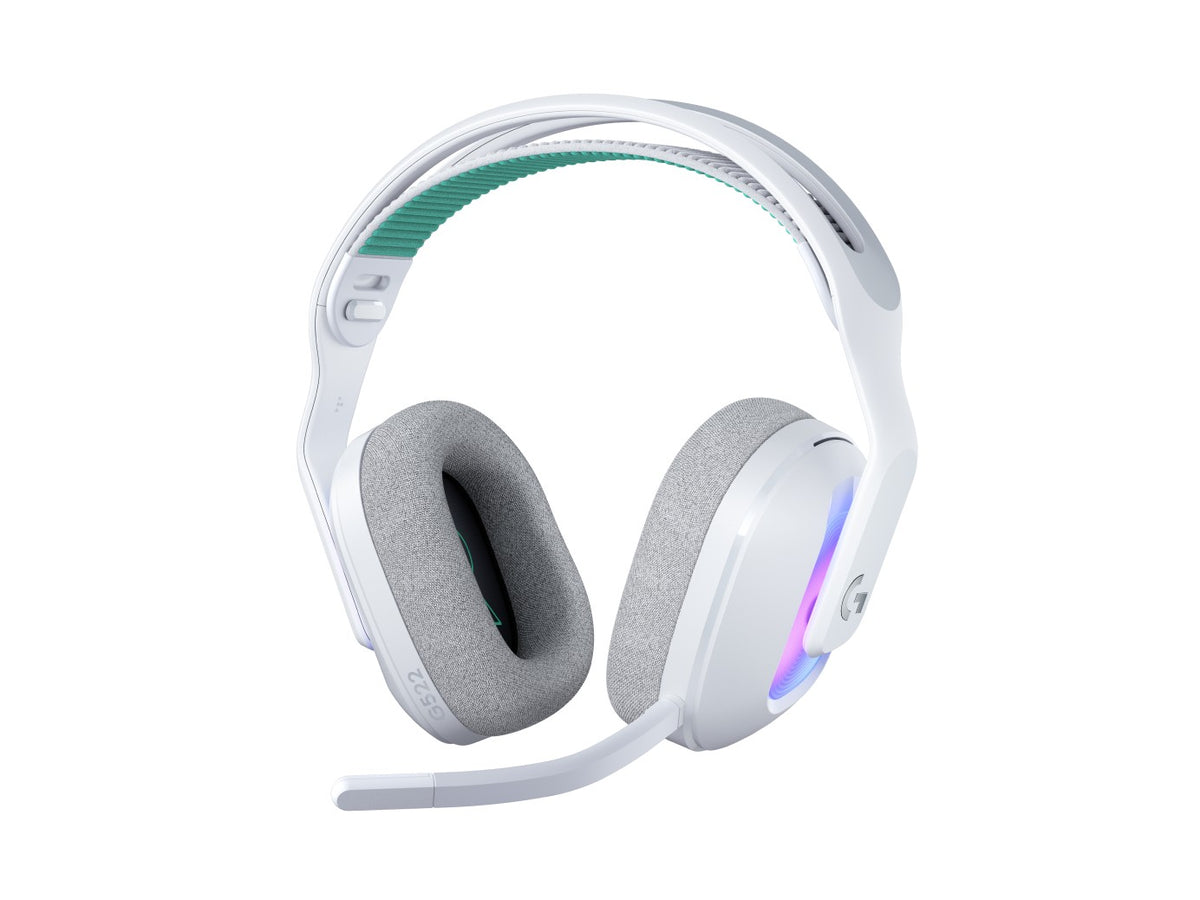 Logitech G522 Lightspeed trådløst gamingheadset – hvit