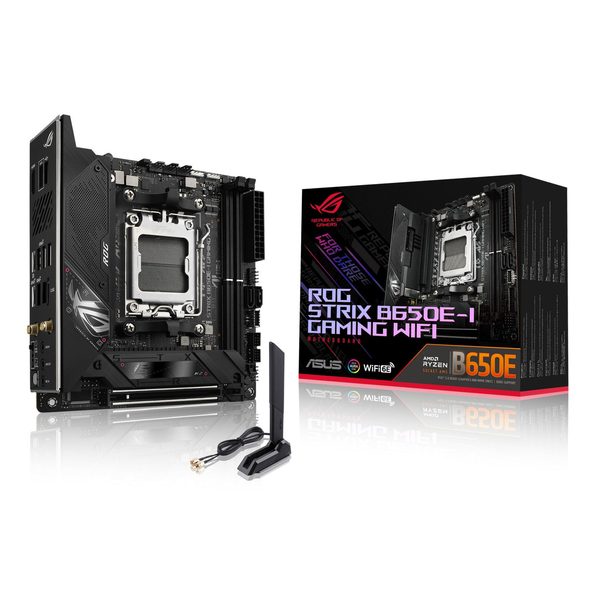 ASUS ROG Strix B650E-I Gaming WIFI hovedkort (AM5, DDR5)