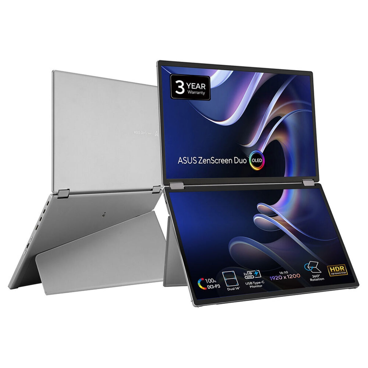ASUS 14" ZenScreen Duo portable skjerm MQ149CD