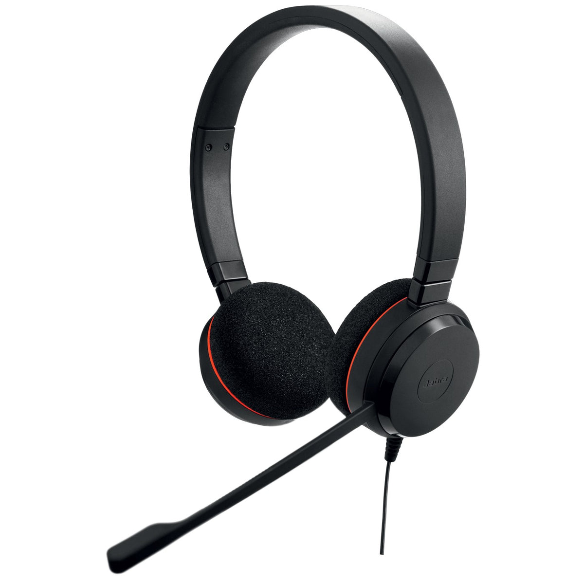 Jabra Evolve 20 SE MS stereo-headset, USB-C med USB-A-adapter