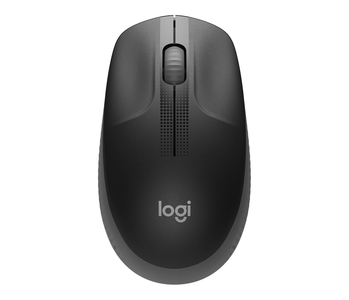 Logitech M190 trådløs mus i full størrelse – koksgrå