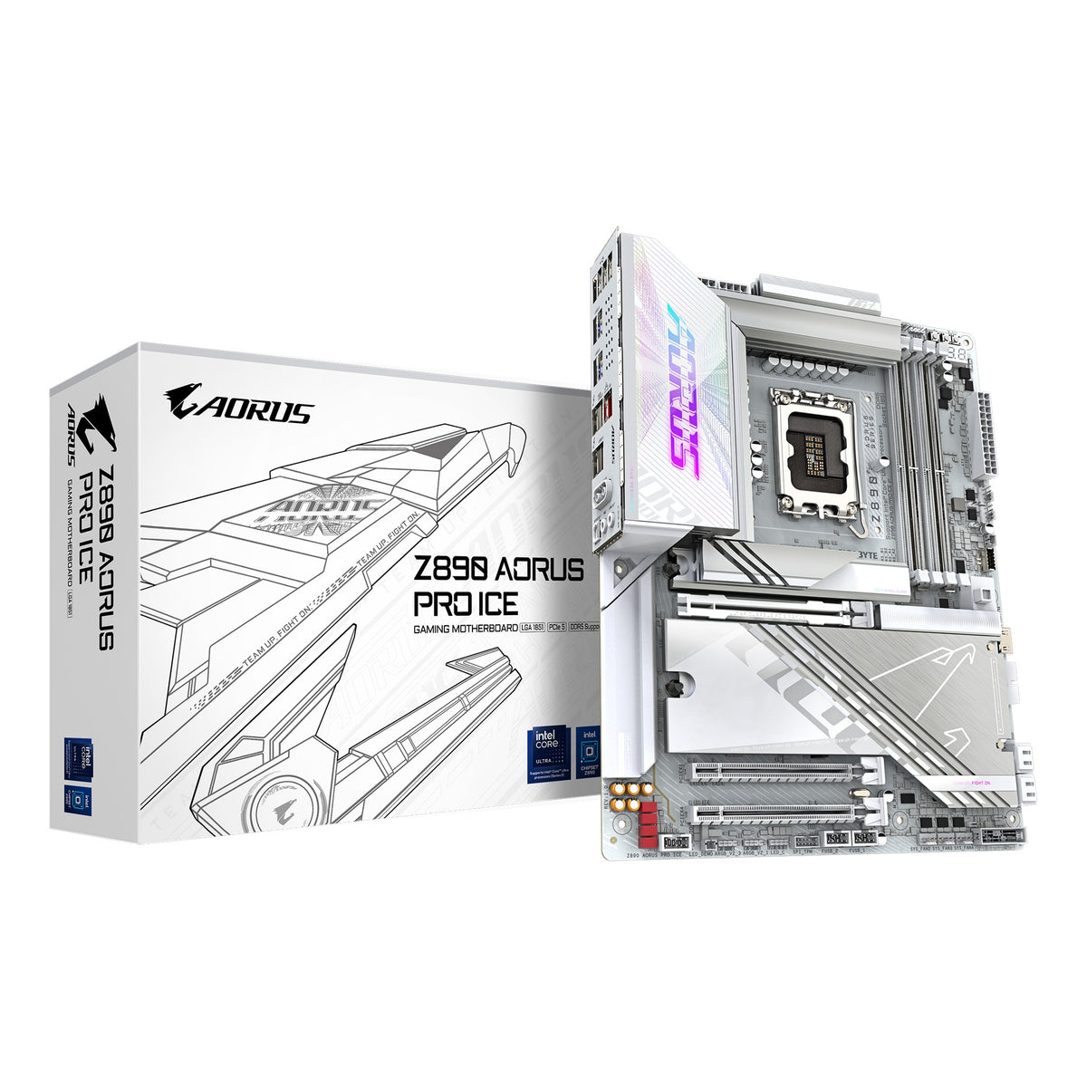 Gigabyte Z890 AORUS PRO ICE hovedkort (LGA1851, DDR5)