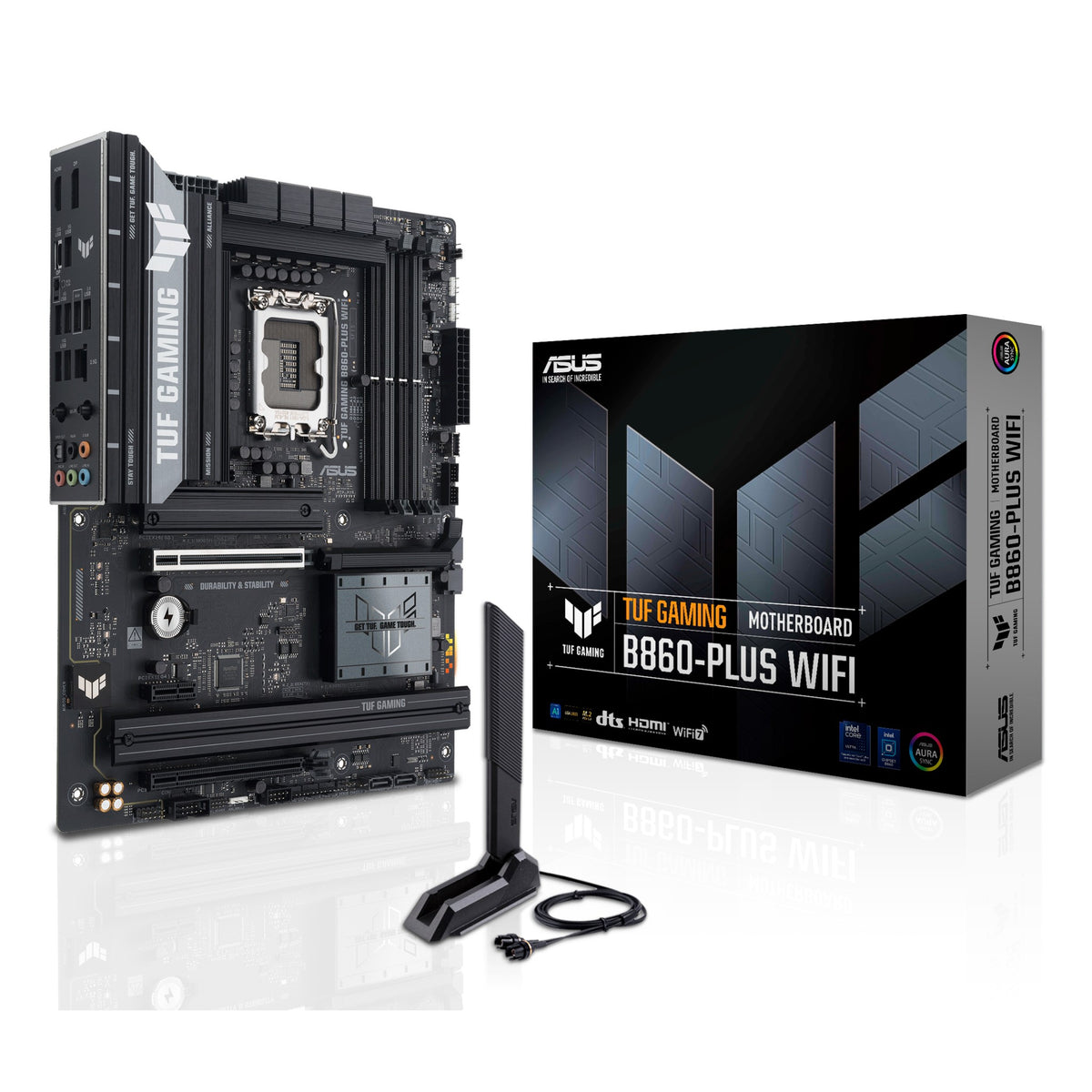 ASUS TUF GAMING B860-PLUS WIFI hovedkort (LGA1851, DDR5)