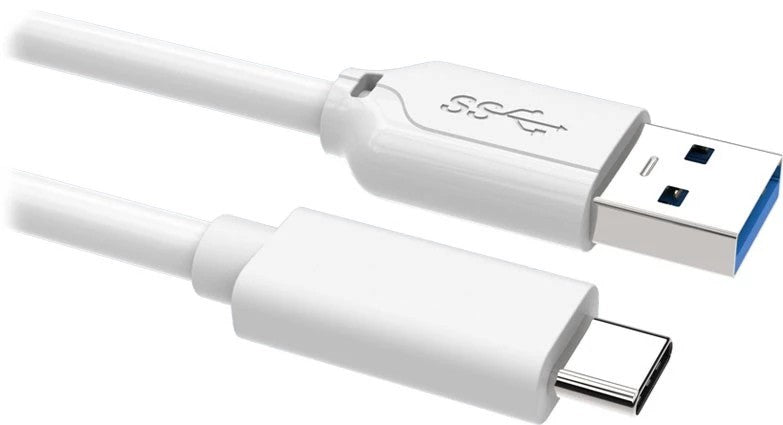 Andersson USB-C til USB-A kabel 2 m (hvit) – produktbilde