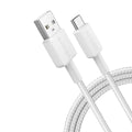 Anker 322 PowerLine USB-A til USB-C hurtiglading 0,9 m kabel (hvit)