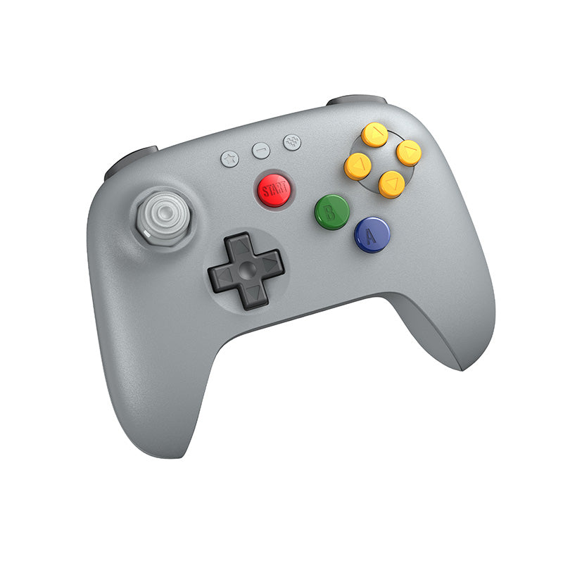 8BitDo 64 Bluetooth-kontroller i grå med N64-layout