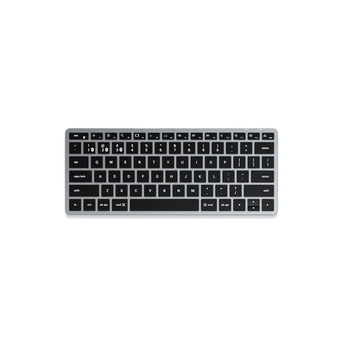 Satechi Slim X1 Bluetooth-tastatur med bakgrunnslys – nordisk