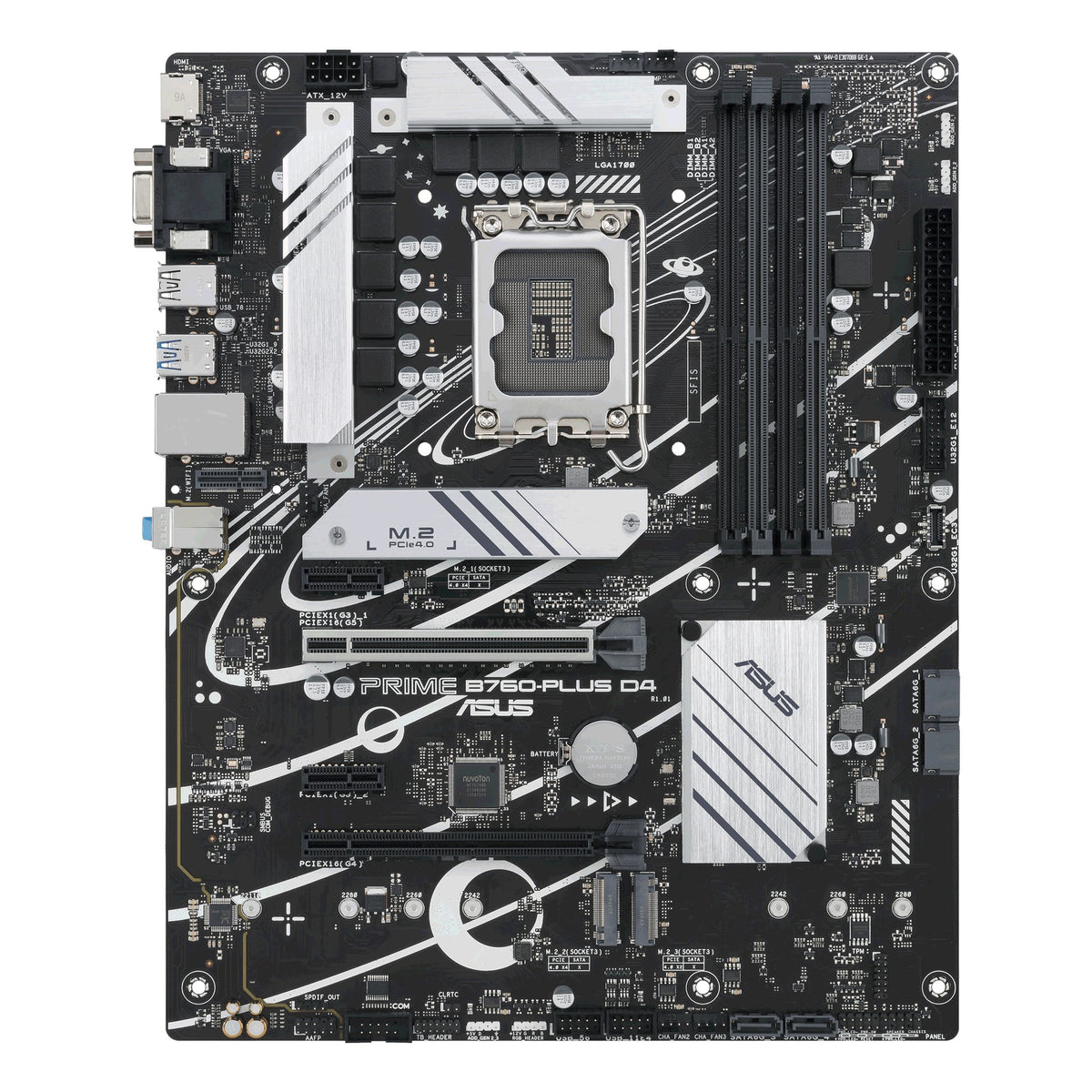 ASUS PRIME B760-PLUS D4 hovedkort (LGA1700, DDR4)