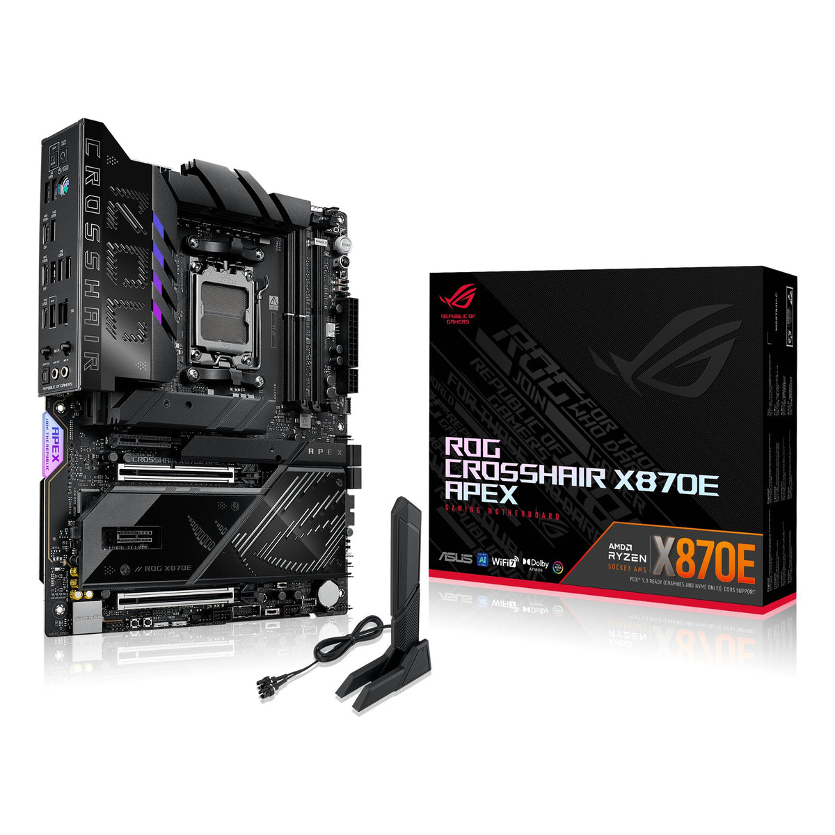 ASUS ROG CROSSHAIR X870E APEX hovedkort (AM5, DDR5)