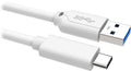Andersson USB-C til USB-A kabel 1 m (hvit) – produktbilde