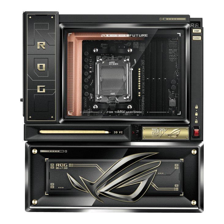 ASUS ROG Crosshair X870E Edition 20-pakke – hovedkortet