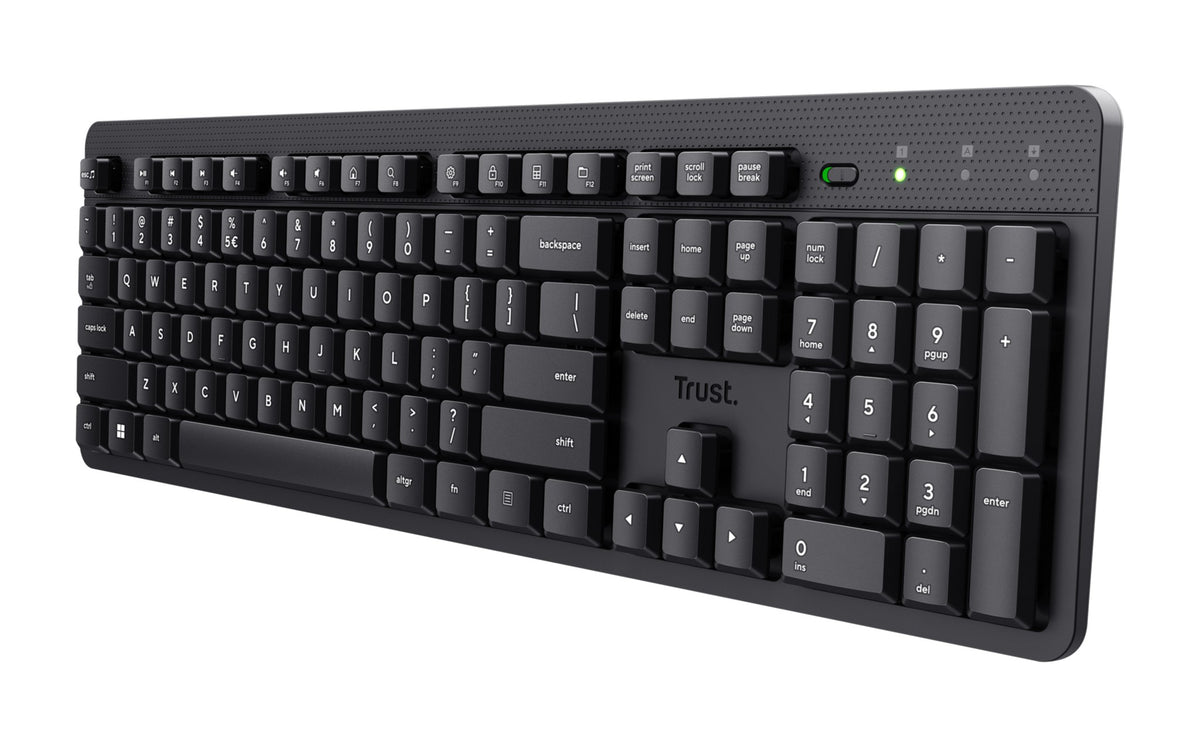 Trust ODY II trådløst tastatur – sort, nordisk