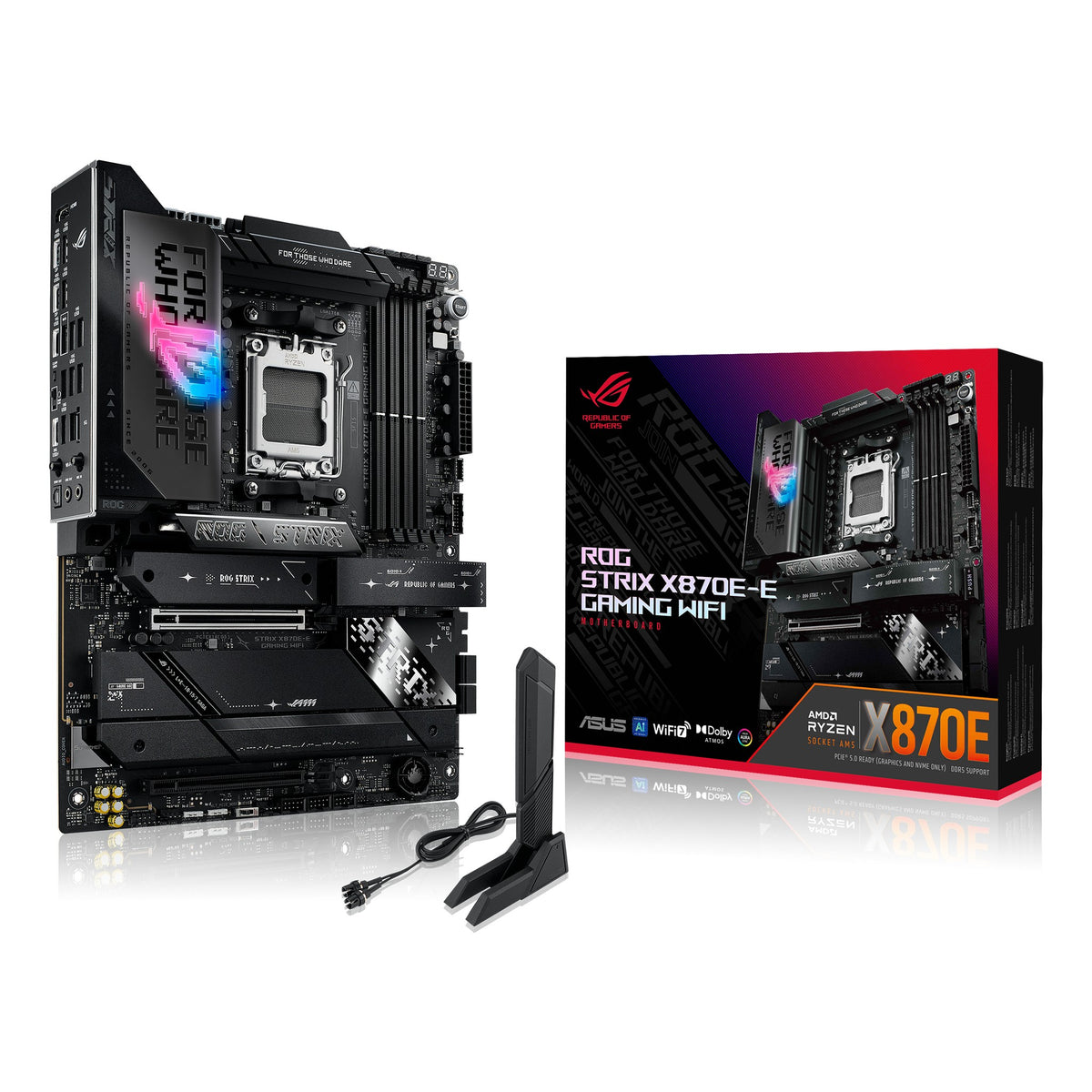 ASUS ROG Strix X870E-E GAMING WIFI hovedkort (AM5, DDR5)