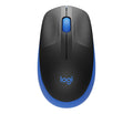 Logitech M190 trådløs mus i full størrelse – blå
