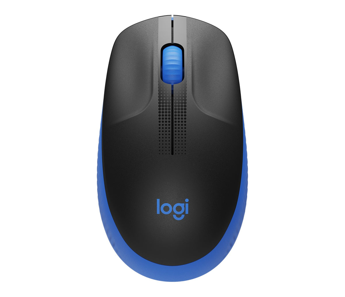 Logitech M190 trådløs mus i full størrelse – blå