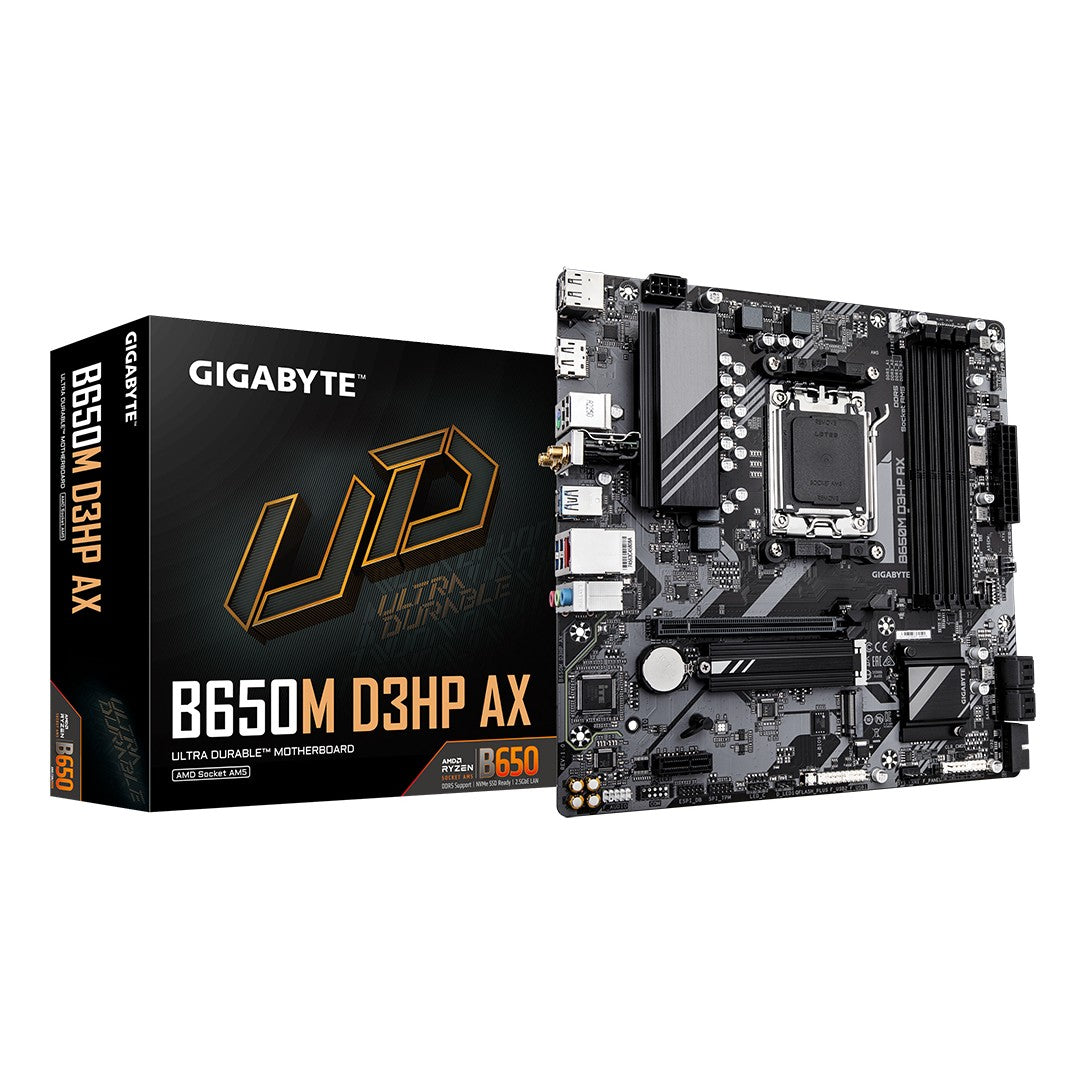 Gigabyte B650M D3HP AX hovedkort (AM5, DDR5)