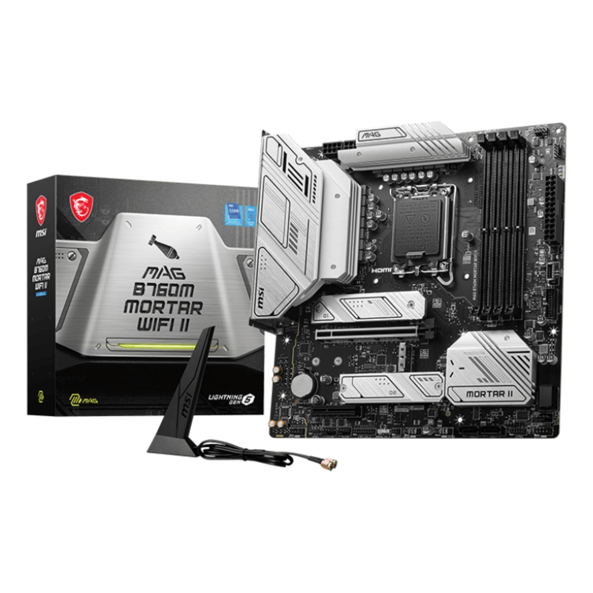 MSI MAG B760M MORTAR WIFI II hovedkort (LGA1700, DDR5)
