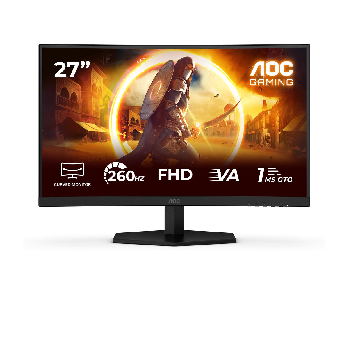 AOC 27" curved gamingskjerm C27G42ZE