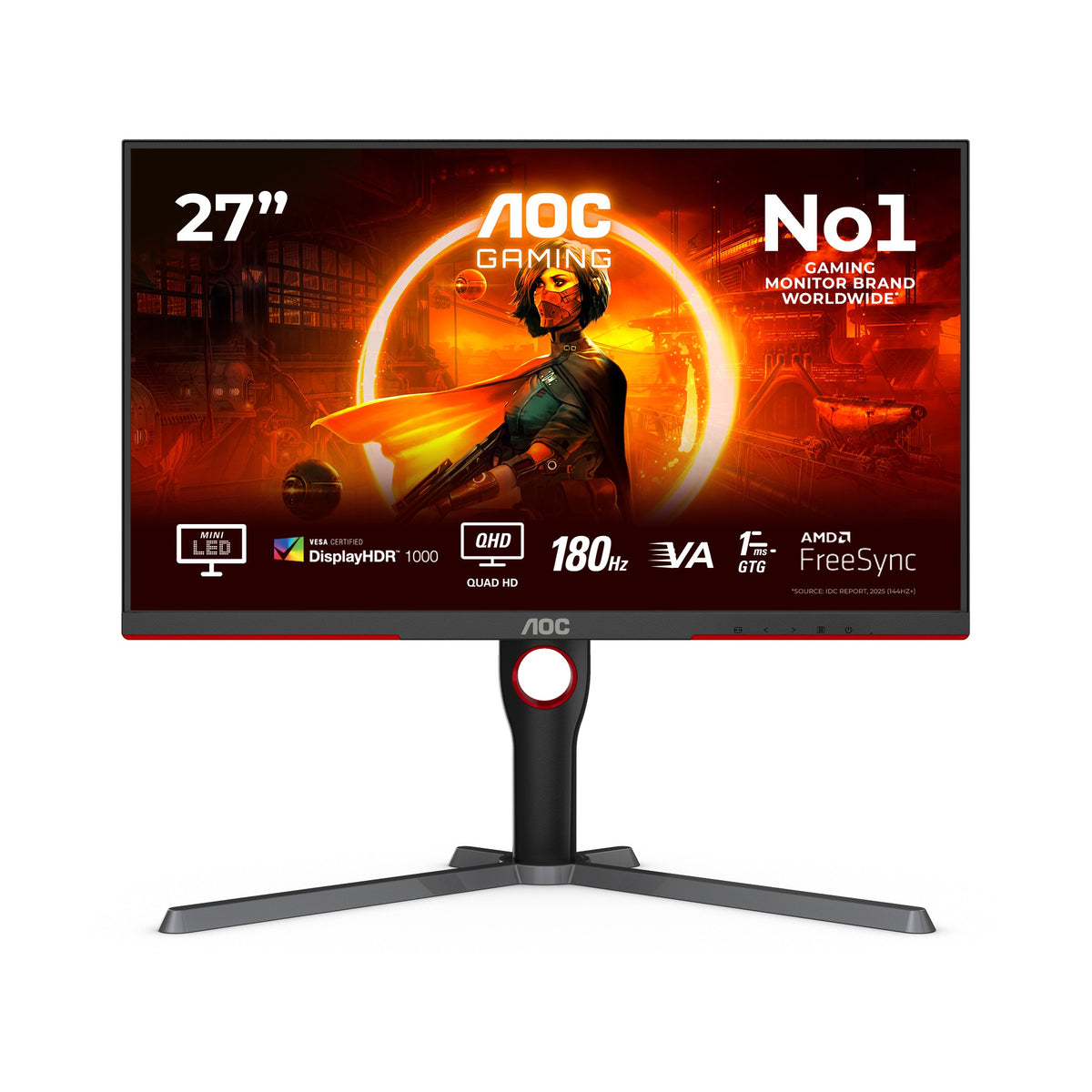 AOC 27" gamingskjerm Q27G3XMN