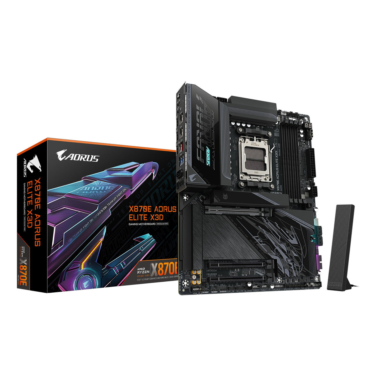 Gigabyte X870E AORUS ELITE X3D hovedkort (AM5, DDR5)