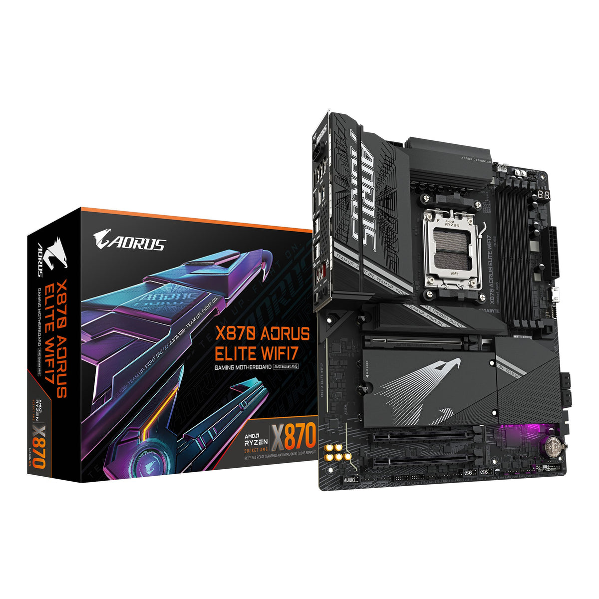 Gigabyte X870 AORUS ELITE WIFI7 hovedkort (AM5, DDR5)
