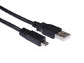 USB-A til USB Micro-B kabel 1 m (sort) – produktbilde