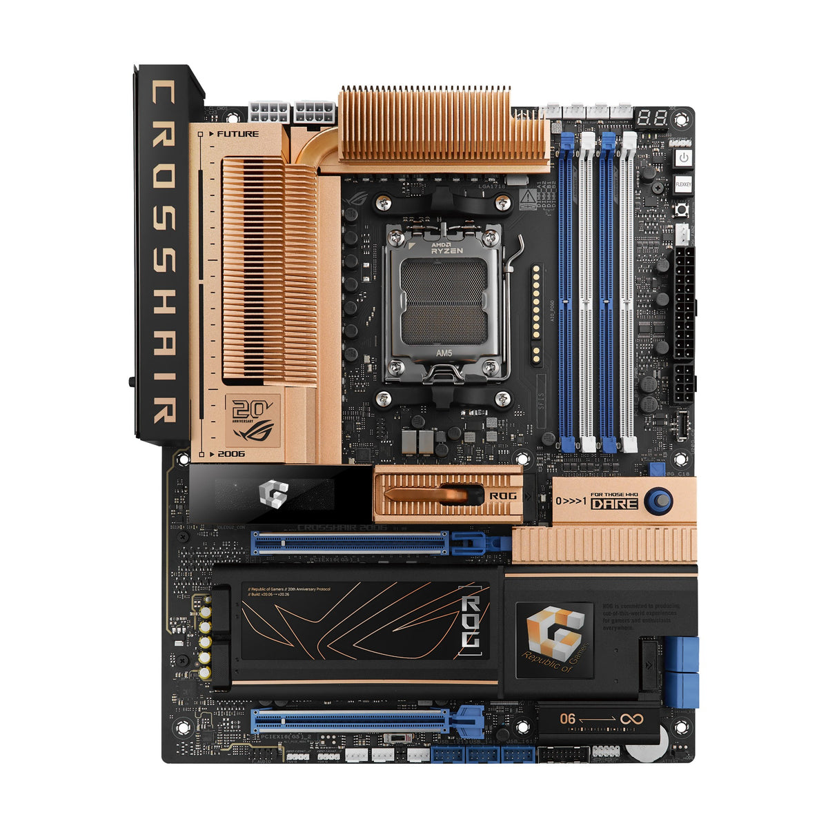 ASUS ROG CROSSHAIR 2006 X870E hovedkort (AM5, DDR5)