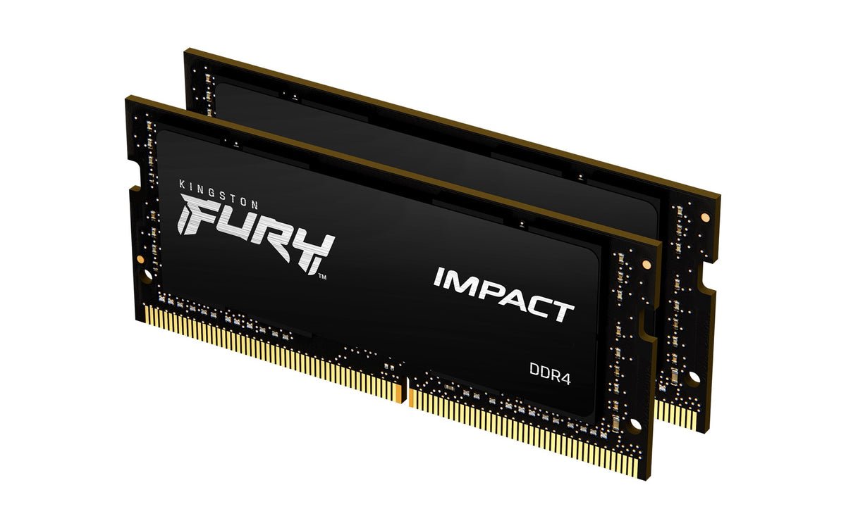 Kingston FURY Impact DDR4 3200 MHz CL20 64 GB SO-DIMM-minne for bærbar PC (2 × 32 GB)