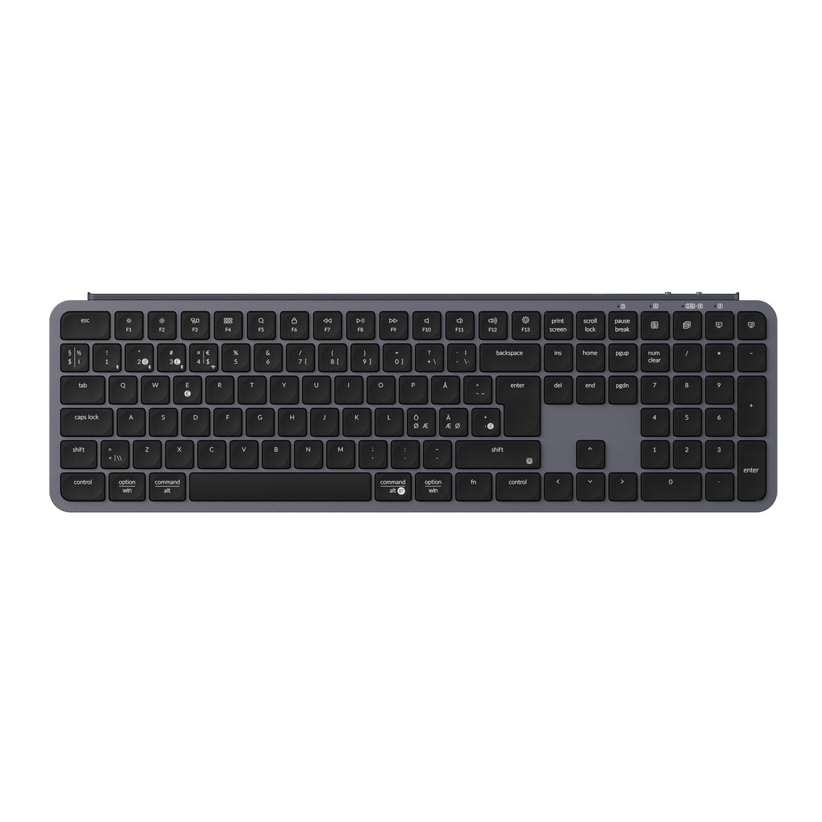 Keychron B6 Pro Ultra-Slim trådløst tastatur – nordisk layout