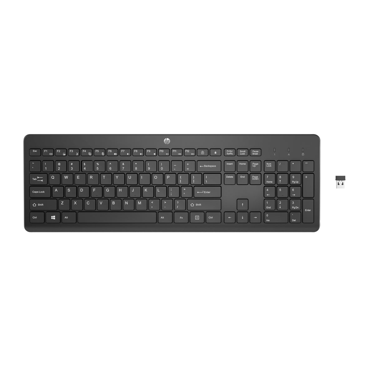 HP 230 trådløst tastatur – sort, nordisk