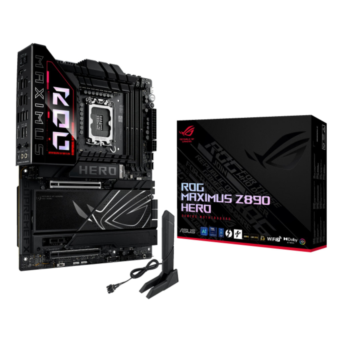 ASUS ROG Maximus Z890 HERO hovedkort (LGA1851, DDR5)