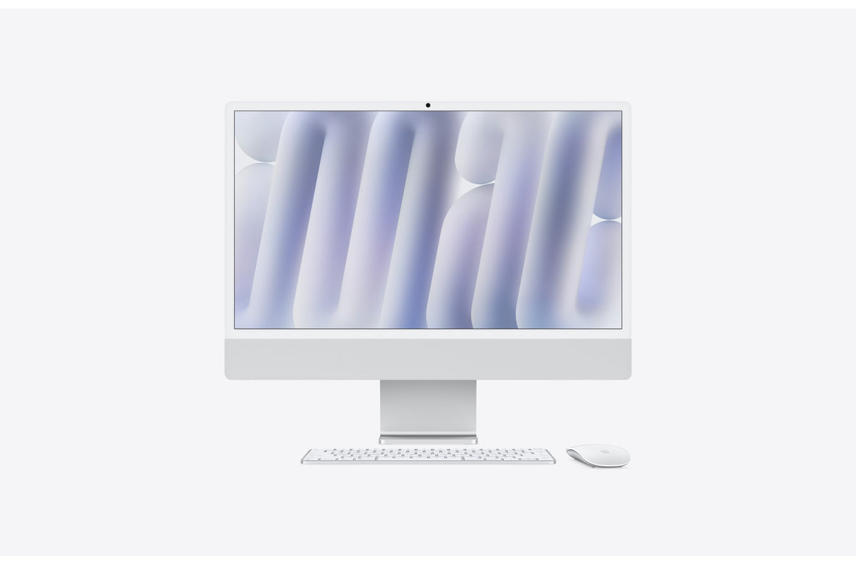 Apple iMac 24 2024 sølv (M4 10-kjerners, 24 GB, 512 GB SSD)