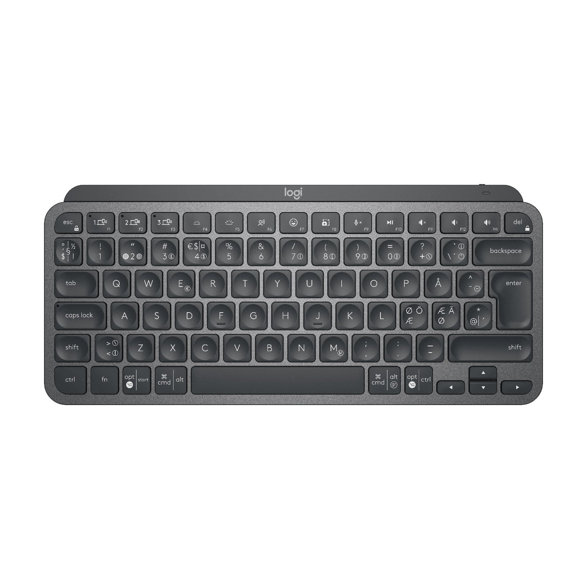 Logitech MX Keys Mini trådløst tastatur – grafitt, nordisk