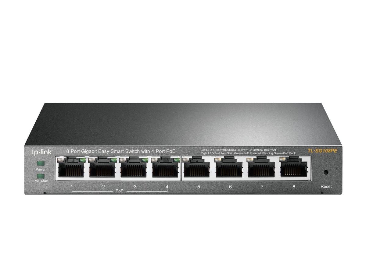 TP-Link TL-SG108PE 8-port Gigabit PoE-switch