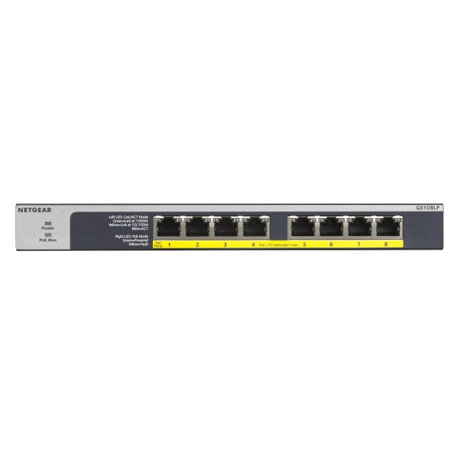 Netgear GS108LP 8-port Gigabit PoE+ switch