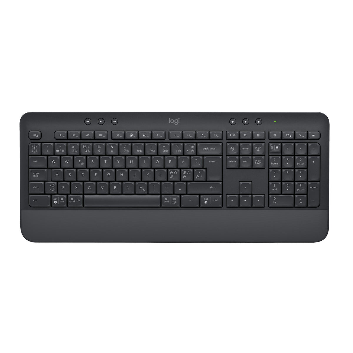 Logitech Signature K650 trådløst tastatur – sort, nordisk