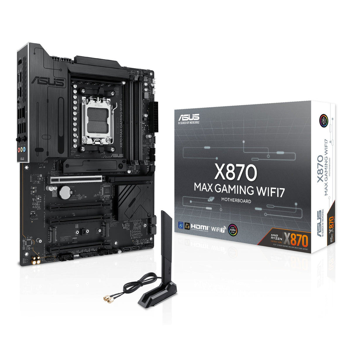 ASUS X870 MAX GAMING WIFI7 hovedkort (AM5, DDR5)