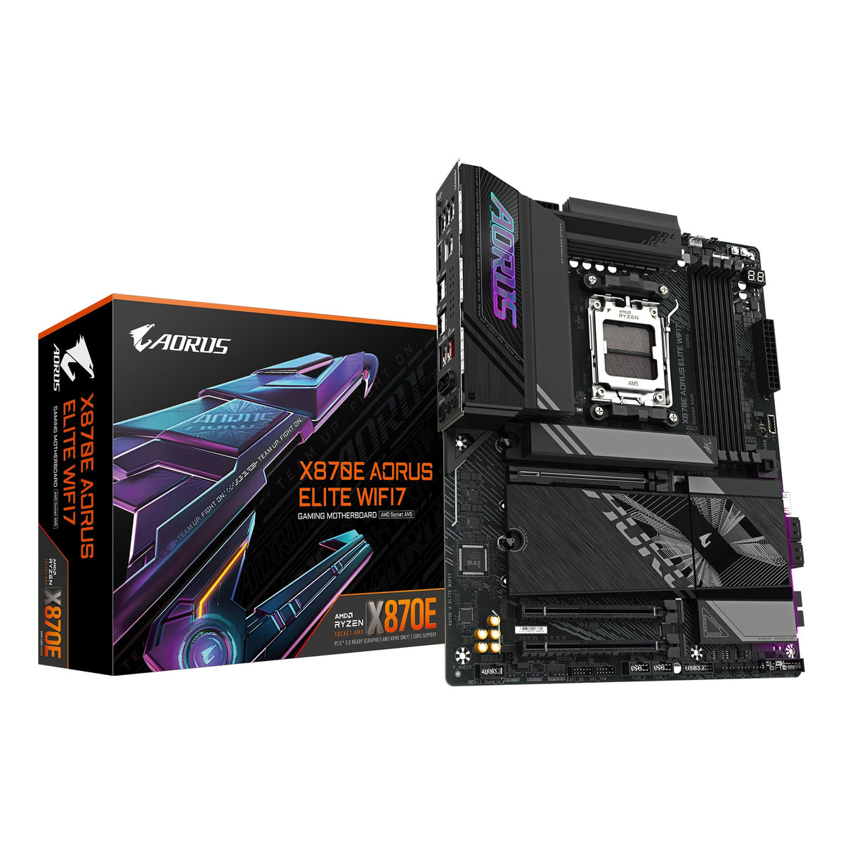 Gigabyte X870E AORUS ELITE WIFI7 hovedkort (AM5, DDR5)